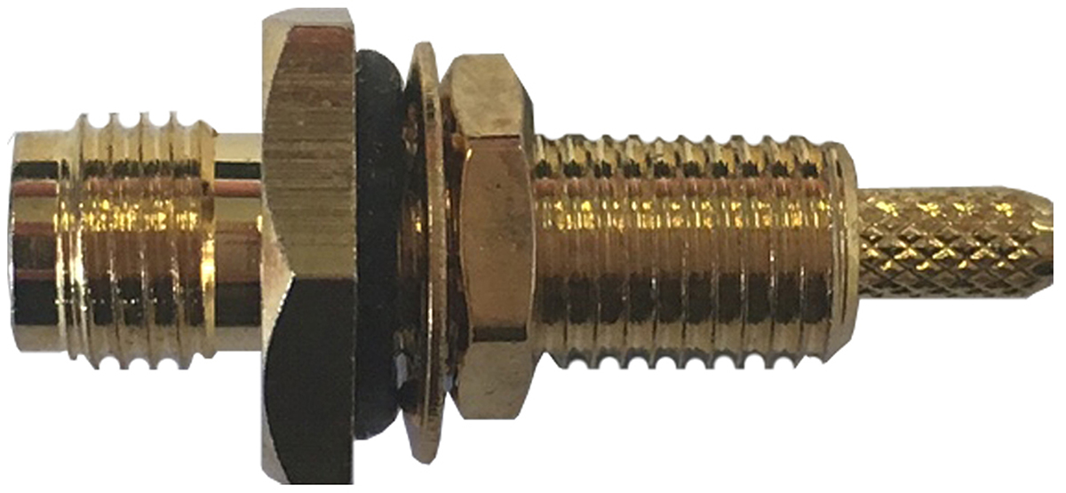 RF Solutions CON Series, Jack Panel Mount SMA Connector, 50Ω, Crimp Termination, Straight Body