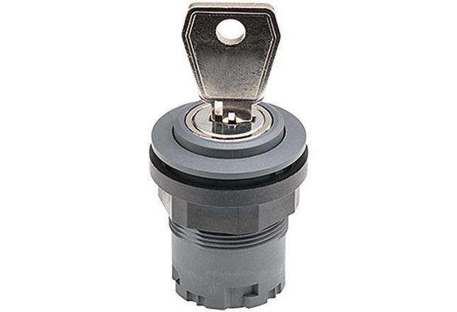 HARTING Har-Key 2-position Key Switch, Latching, 22.3mm Cutout