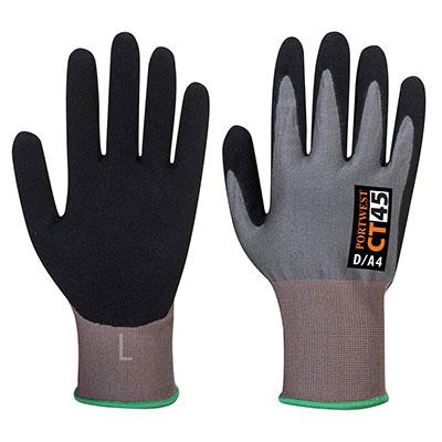 Portwest CT45 Grey, Black Nitrile Glove, Size 9, Nitrile Foam Coating