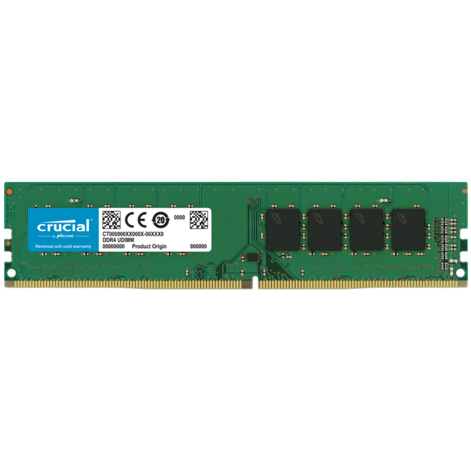 Crucial 8 GB DDR4 Desktop RAM, 3200MHz, UDIMM, 1.2V