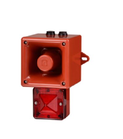 e2s AL105NX Series Blue Sounder Beacon, 24 V, IP66, Wall Mount, 113dB at 1 Metre
