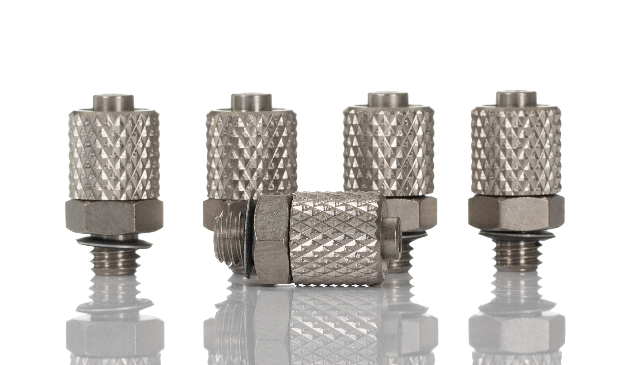 SMC M Series Straight Threaded Adaptor, M5 Male to Push In 6 mm, Threaded-to-Tube Connection Style
