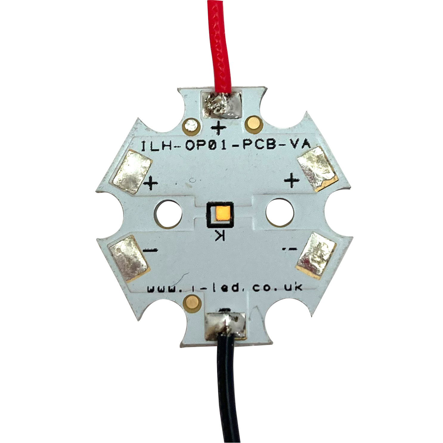 ILS ILH-OP01-NW90-SC221-WIR200., OSLON Pure 1010 1 PowerStar LED Circular Array, 1 Neutral White LED