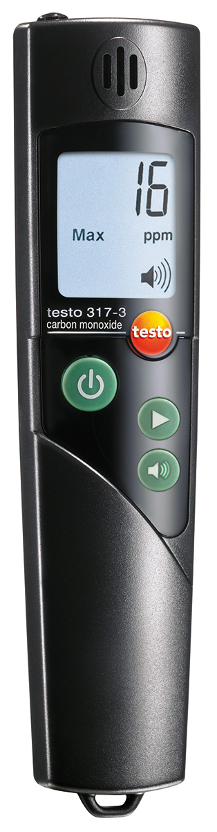 Testo 317-3 Handheld Gas Detector for Carbon Monoxide Detection, Audible Alarm