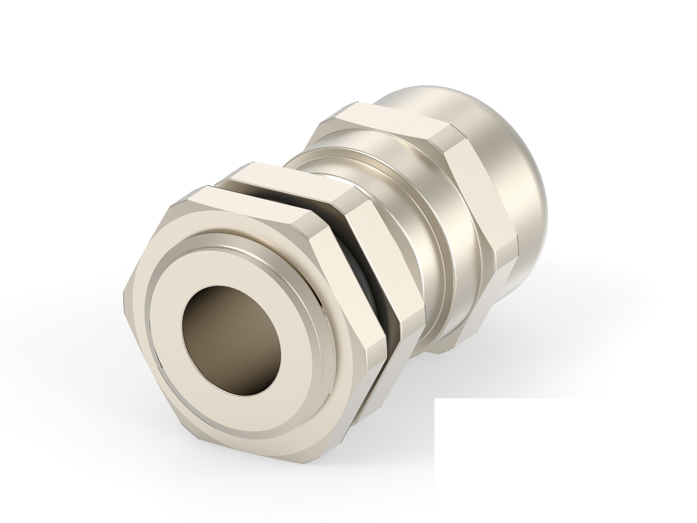 Entrelec 1SNG Series Brass Brass, CR, NBR, PA 6 Cable Gland, M16 Thread, 4mm min., 8mm max., IP66, IP68