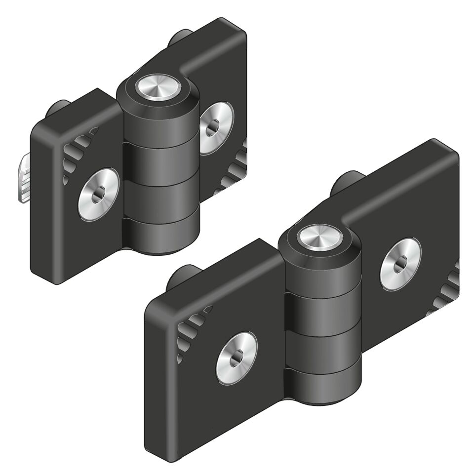 Bosch Rexroth Plastic Back Flap Hinge, Screw Fixing, 90mm x 40mm x 18mm