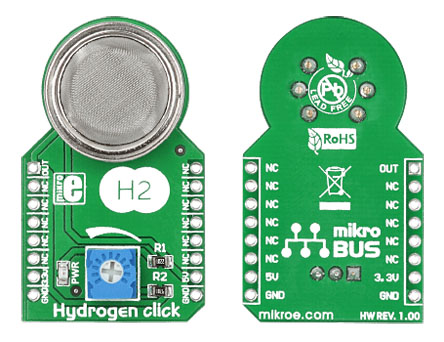 MikroElektronika Hydrogen Click Gas Sensor MikroBus Click Board for MQ-8