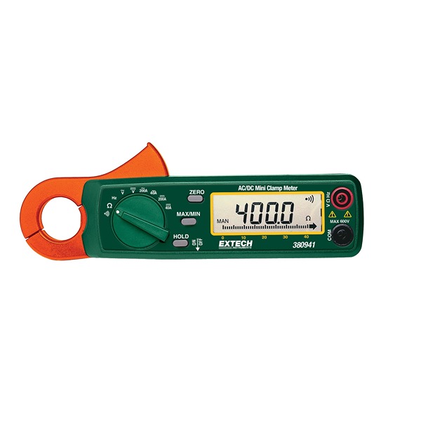 Extech 380941 Clamp Meter Wireless, 40A dc, Max Current 200A ac CAT III 300V