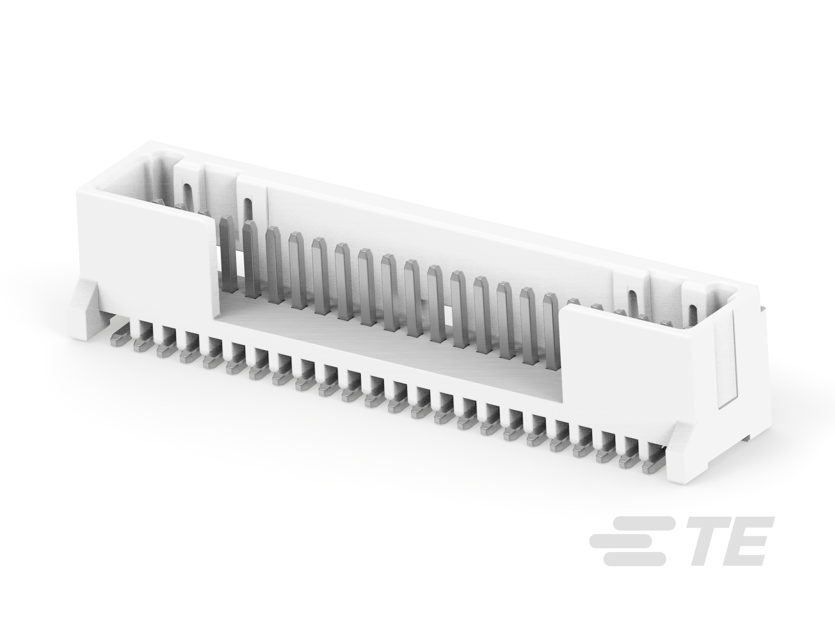TE Connectivity MICRO CT Series Straight Board PCB Header, 24 Contact(s), 1.2 mm Pitch, 1 Row, Shrouded