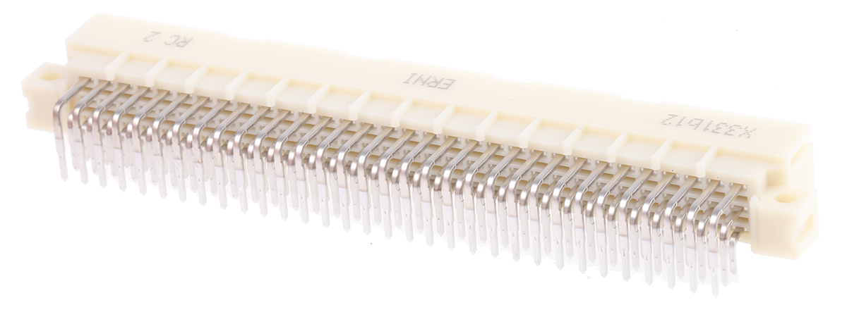 ERNI ERNIPRESS 96 Way 2.54mm Pitch, Type C Class C2, 3 Row, Right Angle DIN 41612 Connector, Plug