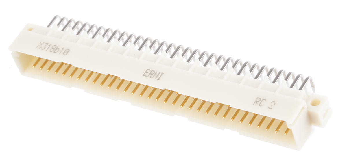 ERNI ERNIPRESS 64 Way 2.54mm Pitch, Type C Class C2, 3 Row, Right Angle DIN 41612 Connector, Plug