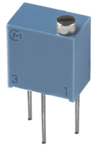500Ω, Through Hole Trimmer Potentiometer 0.25W Top Adjust Bourns, PV37
