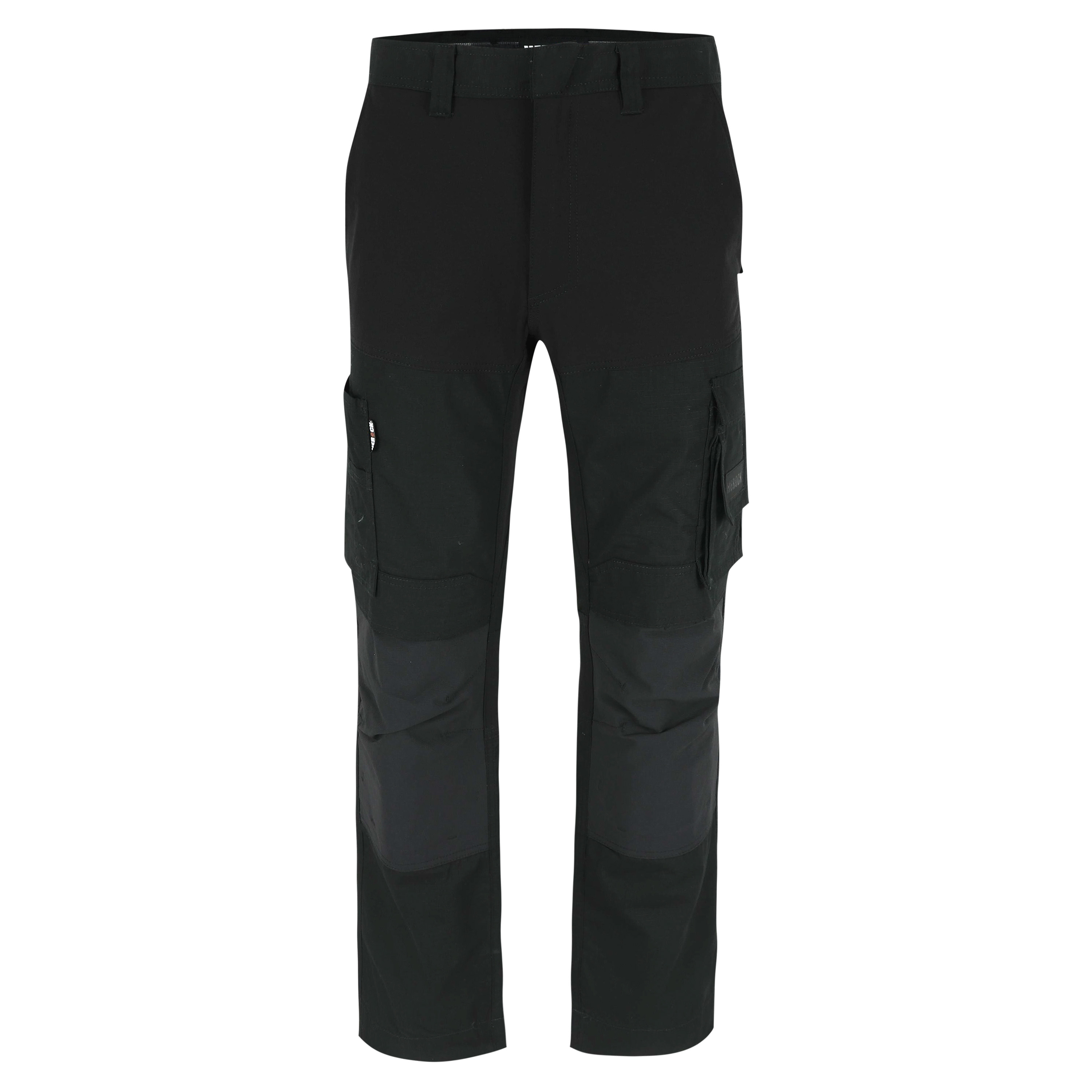 Herock 23MTR1803 Unisex's Black 1% Elastane, 6% Polyester T400, 93% Cotton, Size 42 Waist Size 42 in W
