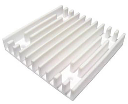 SPREADFAST Heatsink, Universal Square Ceramic, 2.4 °C/W @ 400 lfm, 4.3 °C/W @ 100 lfm, 70 x 70 x 12mm, Adhesive, Screw