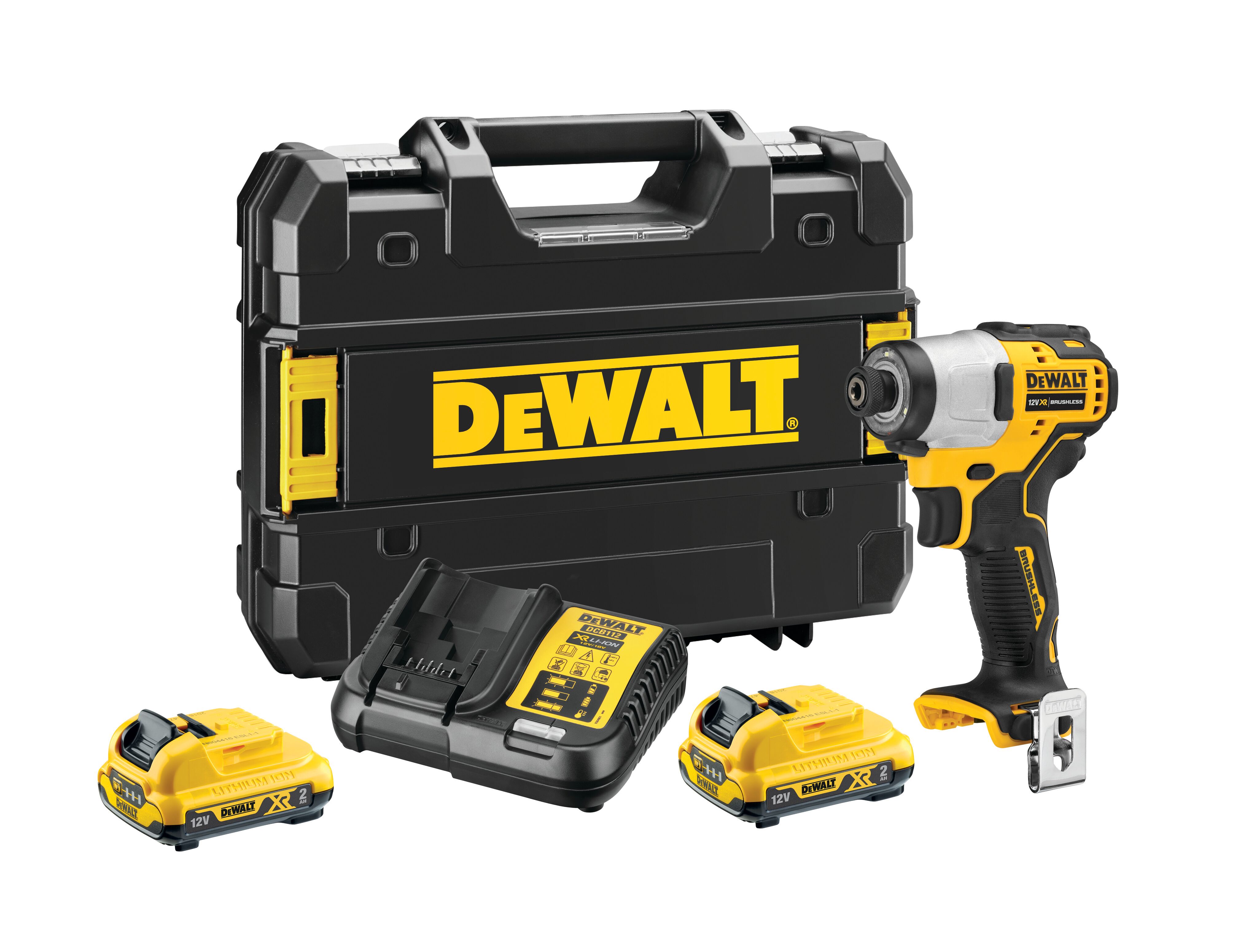 DeWALT DCF801D2-QW - Cordless 12V Impact Driver with 1 x 2Ah Batteries Type C - Euro Plug