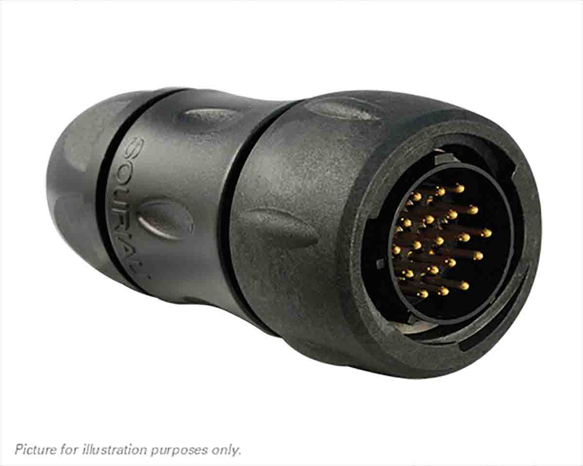 Souriau Sunbank by Eaton Circular Connector, 19 Contacts, Cable, Standard Connector, Plug, Male, IP68, IP69K, UTS Series