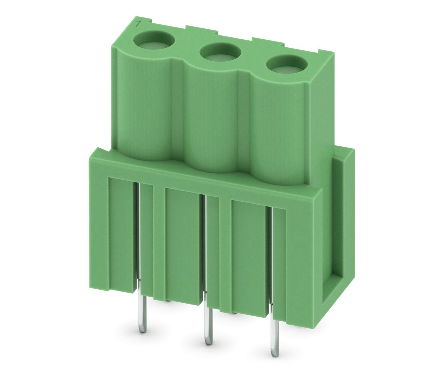 Phoenix Contact, 5.08mm Pitch, COMBICON ICV, 3 Way, , Pluggable Terminal Block, Inverted Header, Through Hole, Solder
