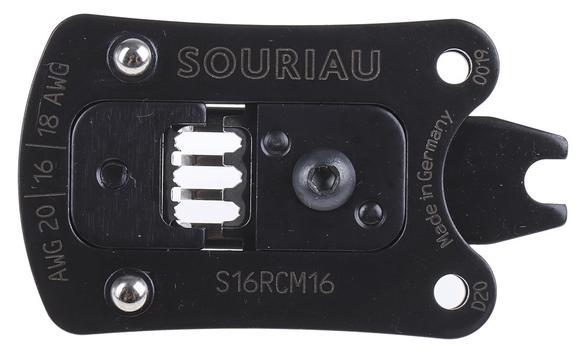 Souriau Sunbank by Eaton, UTS Series Crimping Head, Wire size 20 → 16AWG, Hex size 1.6mm
