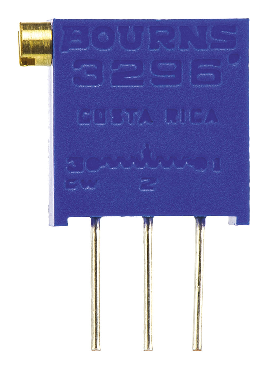 10kΩ, Through Hole Trimmer Potentiometer 0.5W Side Adjust Bourns, 3296