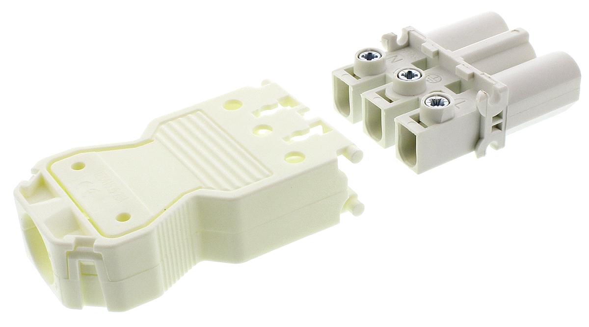 Wieland GST18i3 Series Mini Connector, 3-Pole, Male, Cable Mount, 20A, IP40
