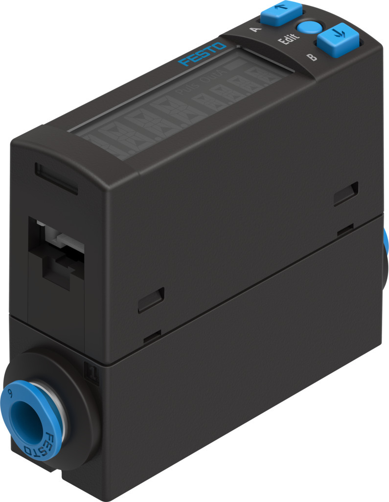 Festo SFAH Series Flow Sensor for Air, 0.01 l/min Min, 0.5 L/min Max
