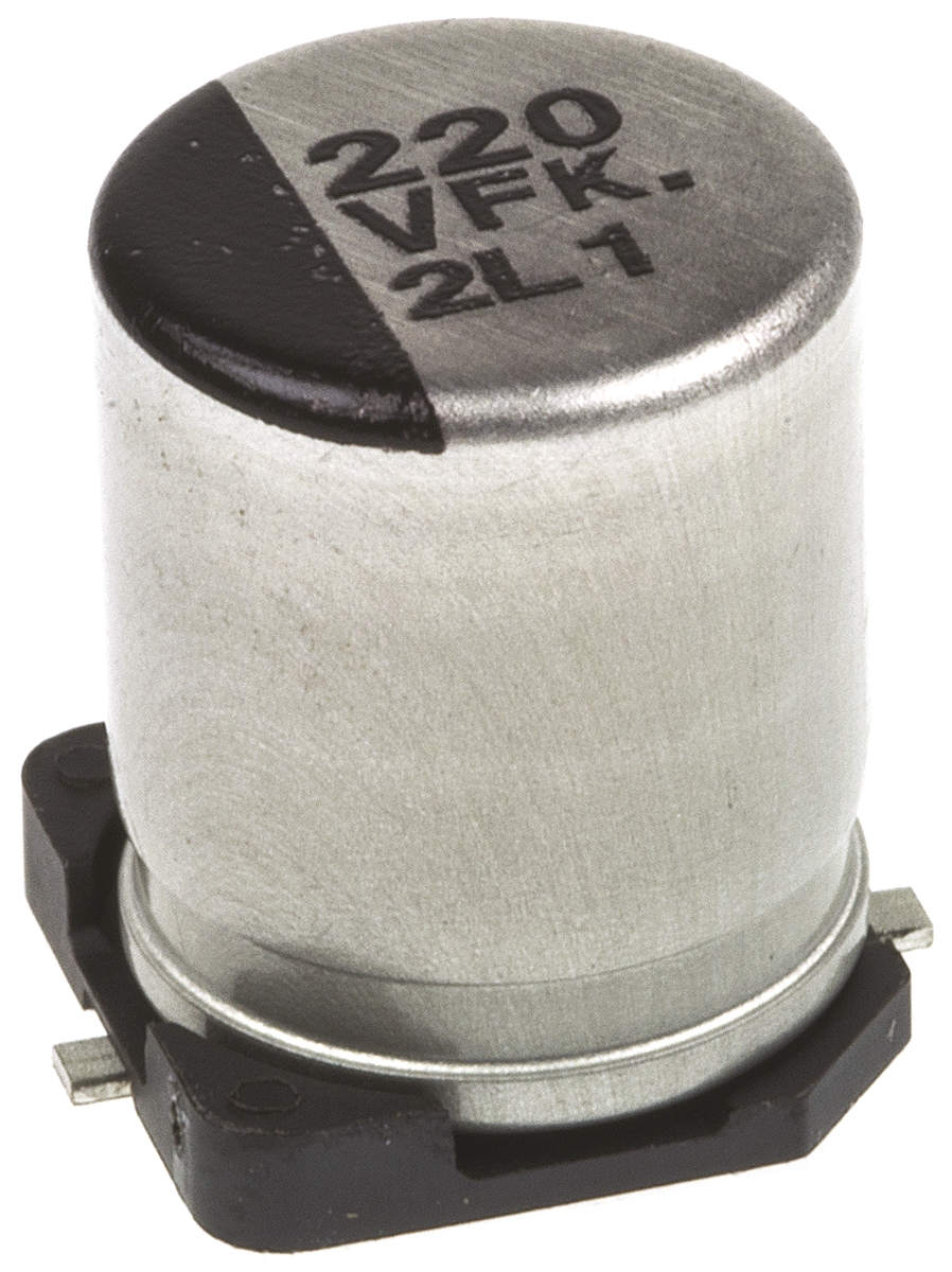 Panasonic 220μF Aluminium Electrolytic Aluminium Electrolytic Capacitor 35V dc, Surface Mount - EEEFK1V221P