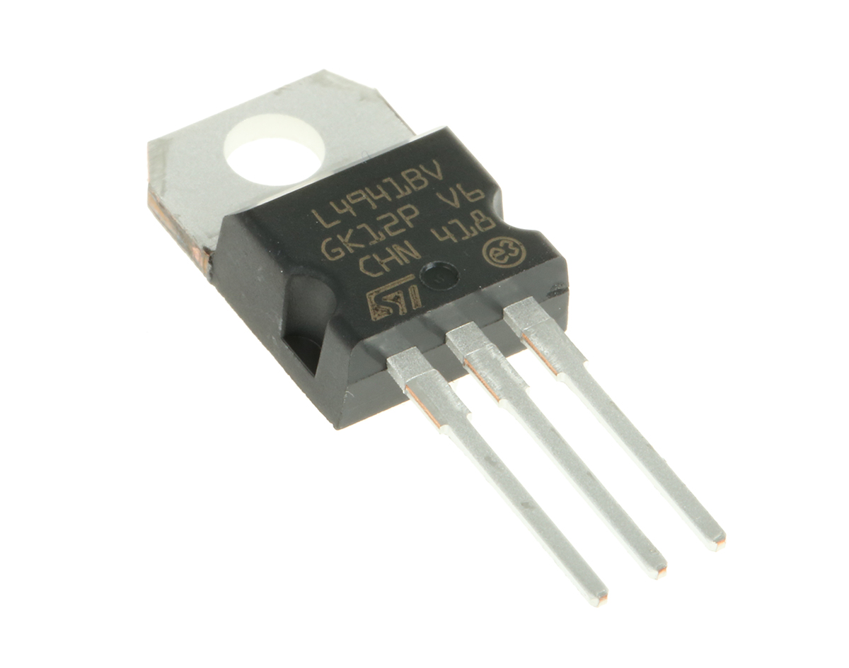 STMicroelectronics L4941BV, 5-Channel Low Dropout Voltage, Voltage Regulator, 1 A, 5 V, TO-220 3-Pin