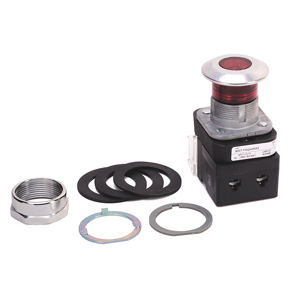 Allen Bradley 800T Series Illuminated Push Button, Panel Mount, 30mm Cutout, SPDT