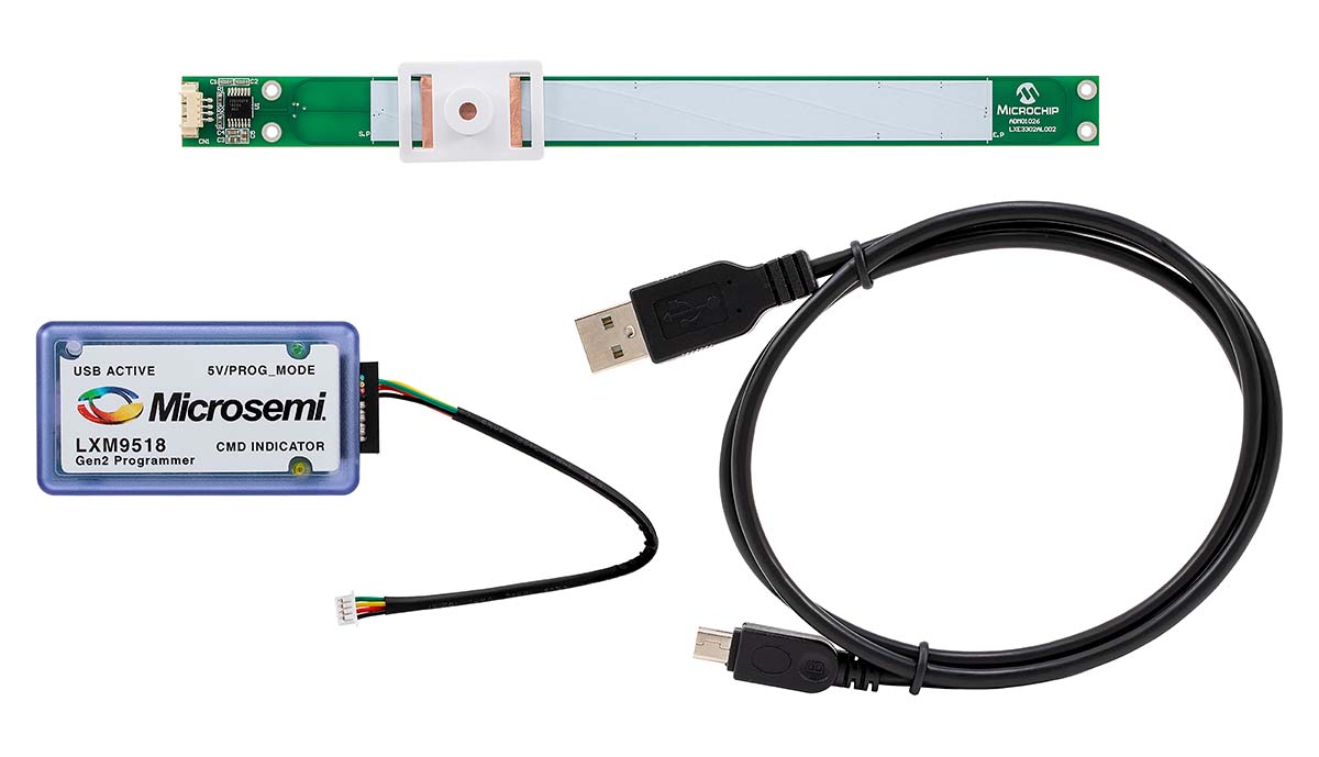 Microchip LX3302A Linear Evaluation Kit Position Sensor for LX3302A For interfacing to and managing of inductive