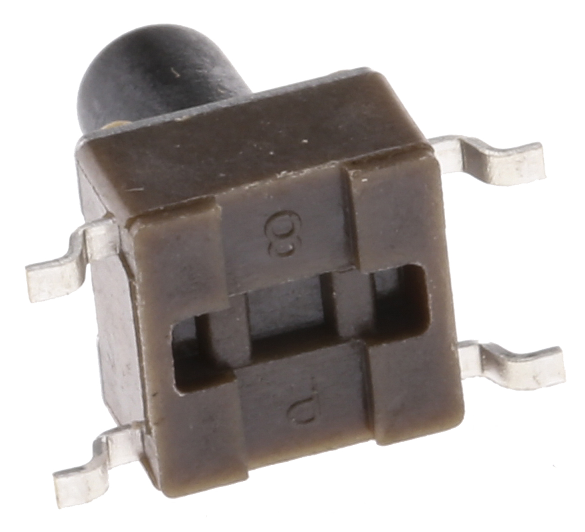 TE Connectivity Black Button Tactile Switch, SPST 50 mA @ 24 V dc 5.9mm Surface Mount