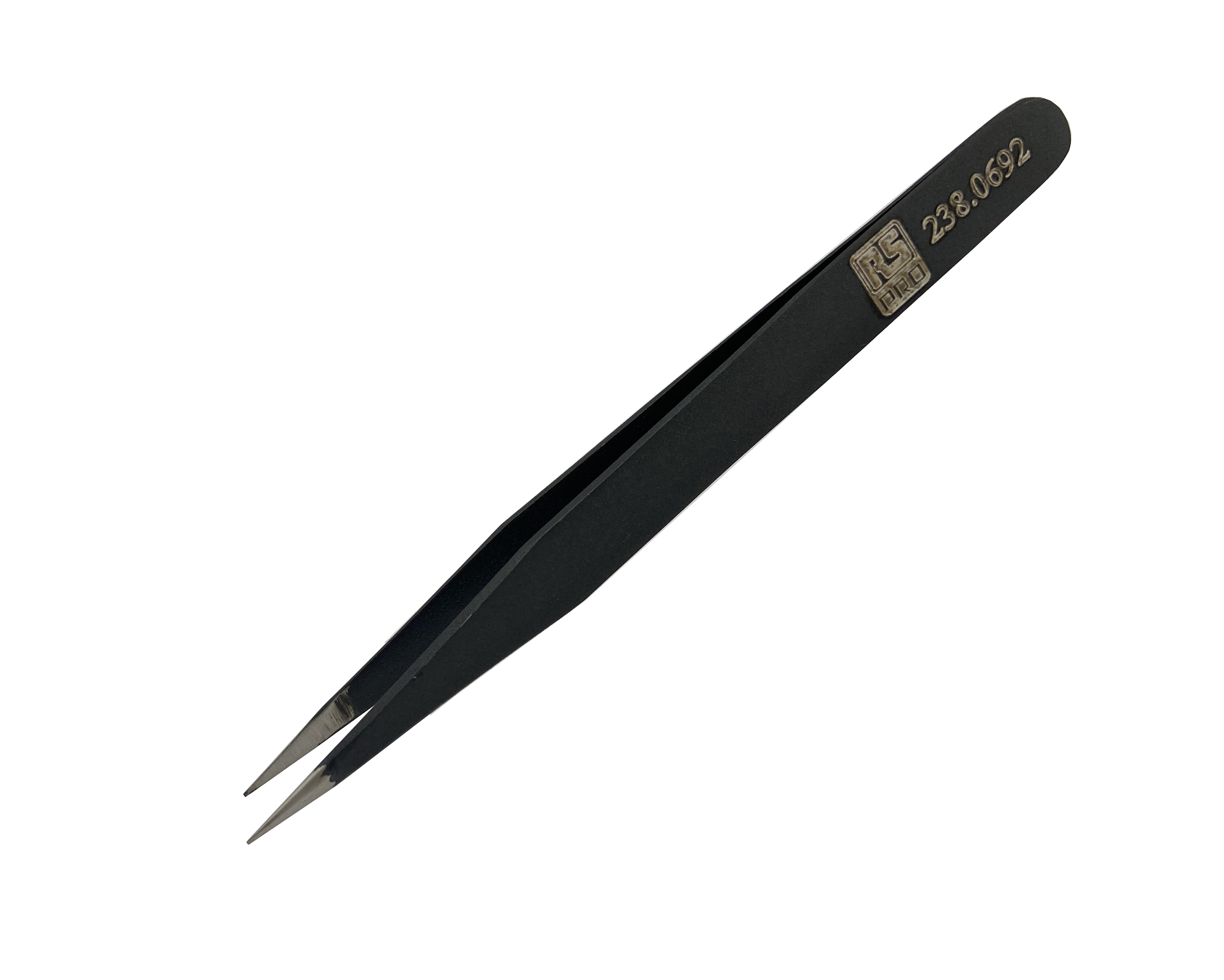 RS PRO 110 mm, Low Carbon Austenitic Steel, Fine, ESD Tweezer
