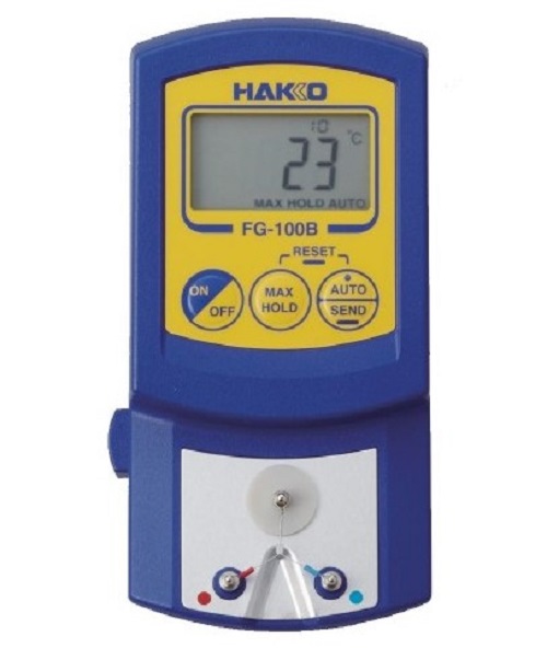 Hakko Soldering Iron Digital Multifunction Thermometer, K Probe, +700°C Max