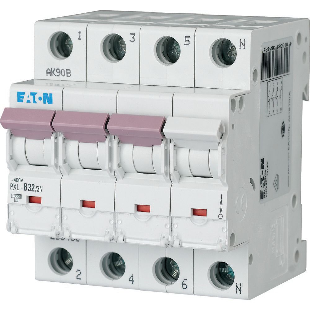Eaton xPole - PXL PXL MCB, 3P, 32A Curve B, 400V AC, 10 kA Breaking Capacity