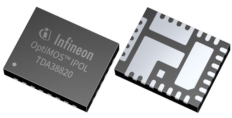 Infineon TDA38820AUMA1, 1-Channel DC-DC, Voltage Regulator, 20 A, 6 V 2 MHz, QFN