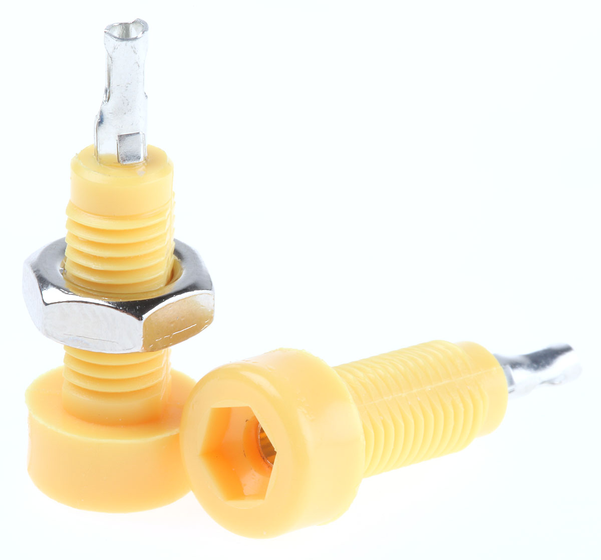 WIMA Yellow Female Test Socket, 2mm Connector, Solder Termination, 10A, Tin Plating