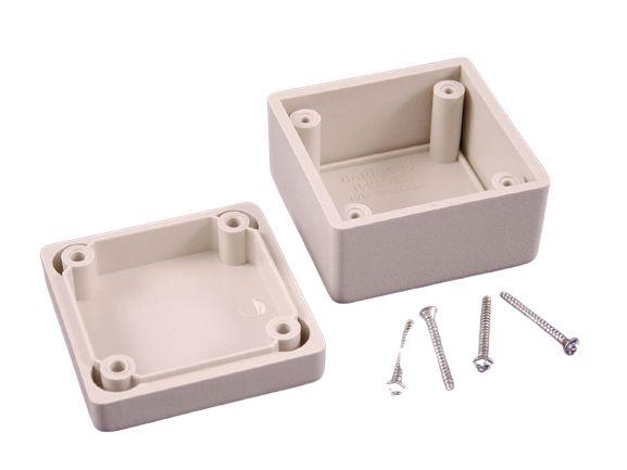 Hammond 1594 Series Grey ABS Enclosure, IP54, Grey Lid, 56 x 56 x 40mm