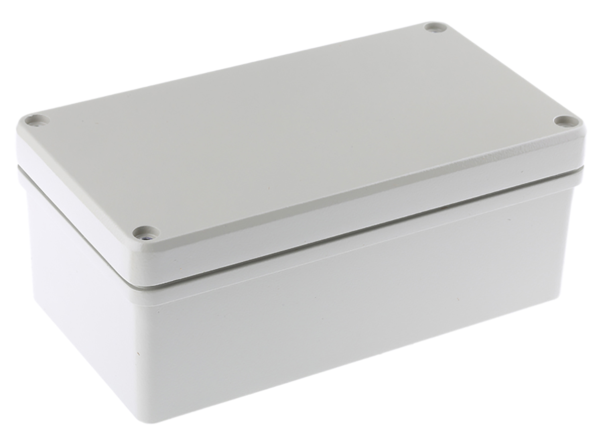ROLEC Conform Series Grey Die Cast Aluminium Enclosure, IP66, IP67, Grey Lid, 225.5 x 125.5 x 90mm