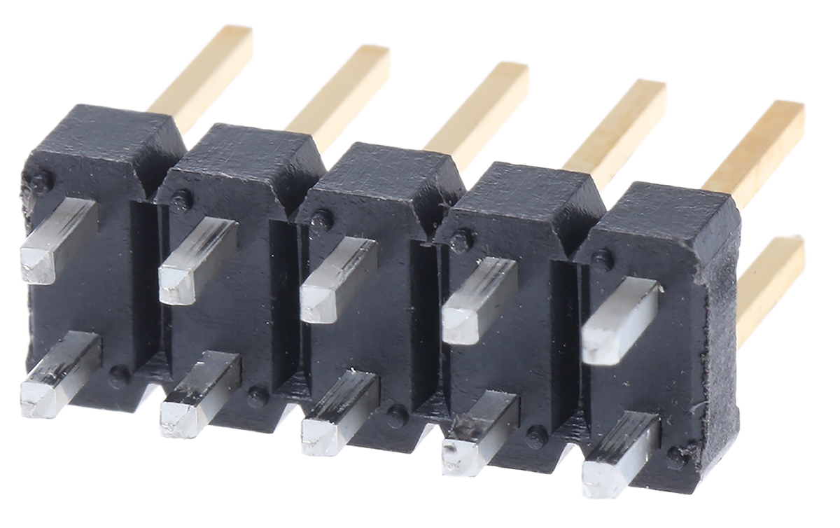 Amphenol Communications Solutions Bergstik Series Straight Through Hole Pin Header, 10 Contact(s), 2.54 mm Pitch, 2 Row,