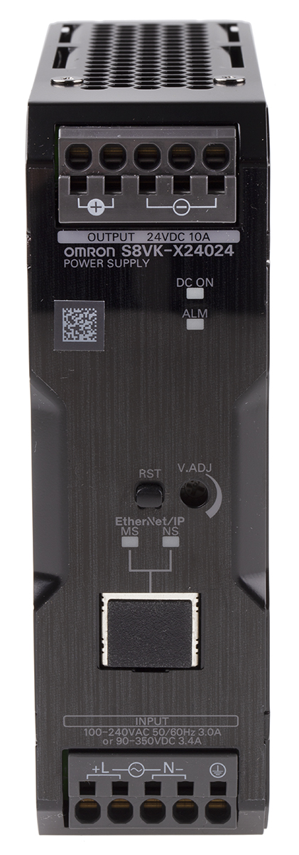 Omron S8VK Switched Mode DIN Rail Power Supply, 100 → 240V ac ac Input, 24V dc dc Output, 10A Output, 240W