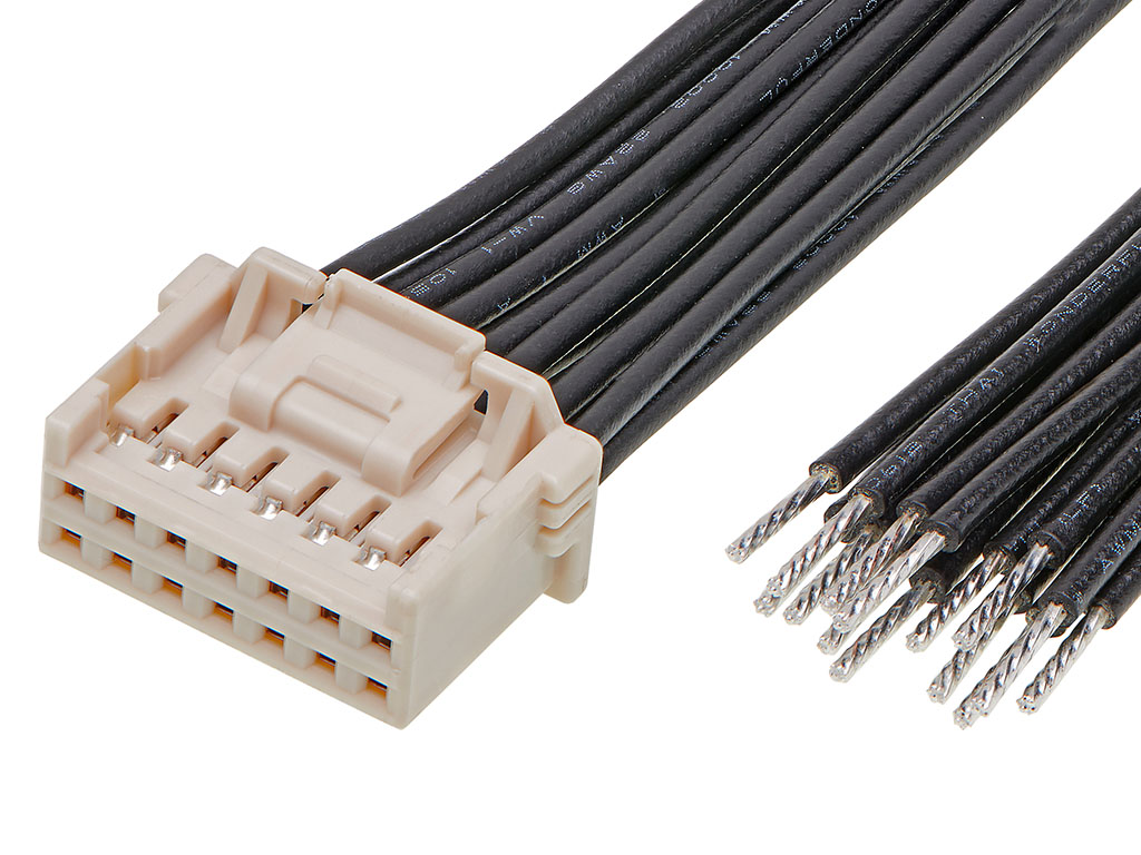 Molex 14 Way Male iGrid to 14 Way Wire to Board Cable, 600mm