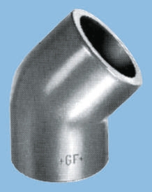 Georg Fischer Plastic Pipe Fitting, 45° Elbow, 40mm