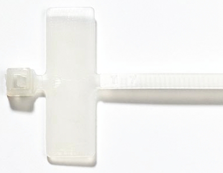 Thomas & Betts Cable Ties, 102mm x 2.5 mm, Natural Nylon, Pk-100