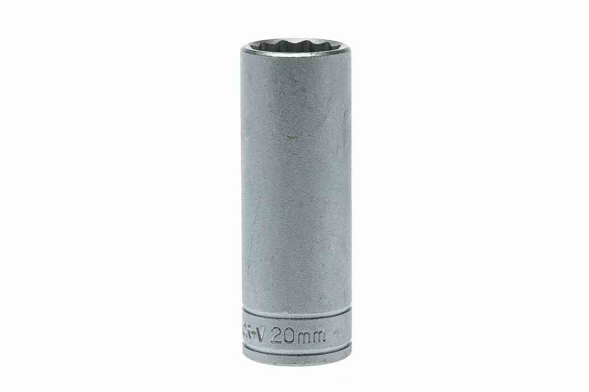 Teng Tools 1/2 in Drive 20mm Deep Socket, 12 point, 79 mm Overall Length