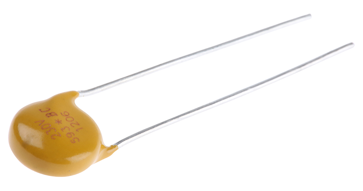 BC Components, VDR Metal Oxide Varistor 170pF 10A, Clamping 600V, Varistor 360V