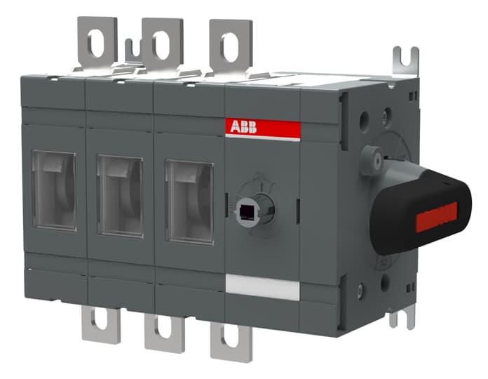 ABB 3P Pole Screw Mount Switch Disconnector - 250A Maximum Current, 250kW Power Rating, IP00