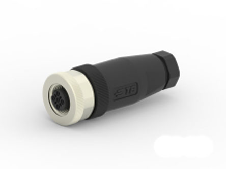 TE Connectivity Circular Connector, 5 Contacts, Cable, M12 Connector, Socket, Female, IP67, T411 Series