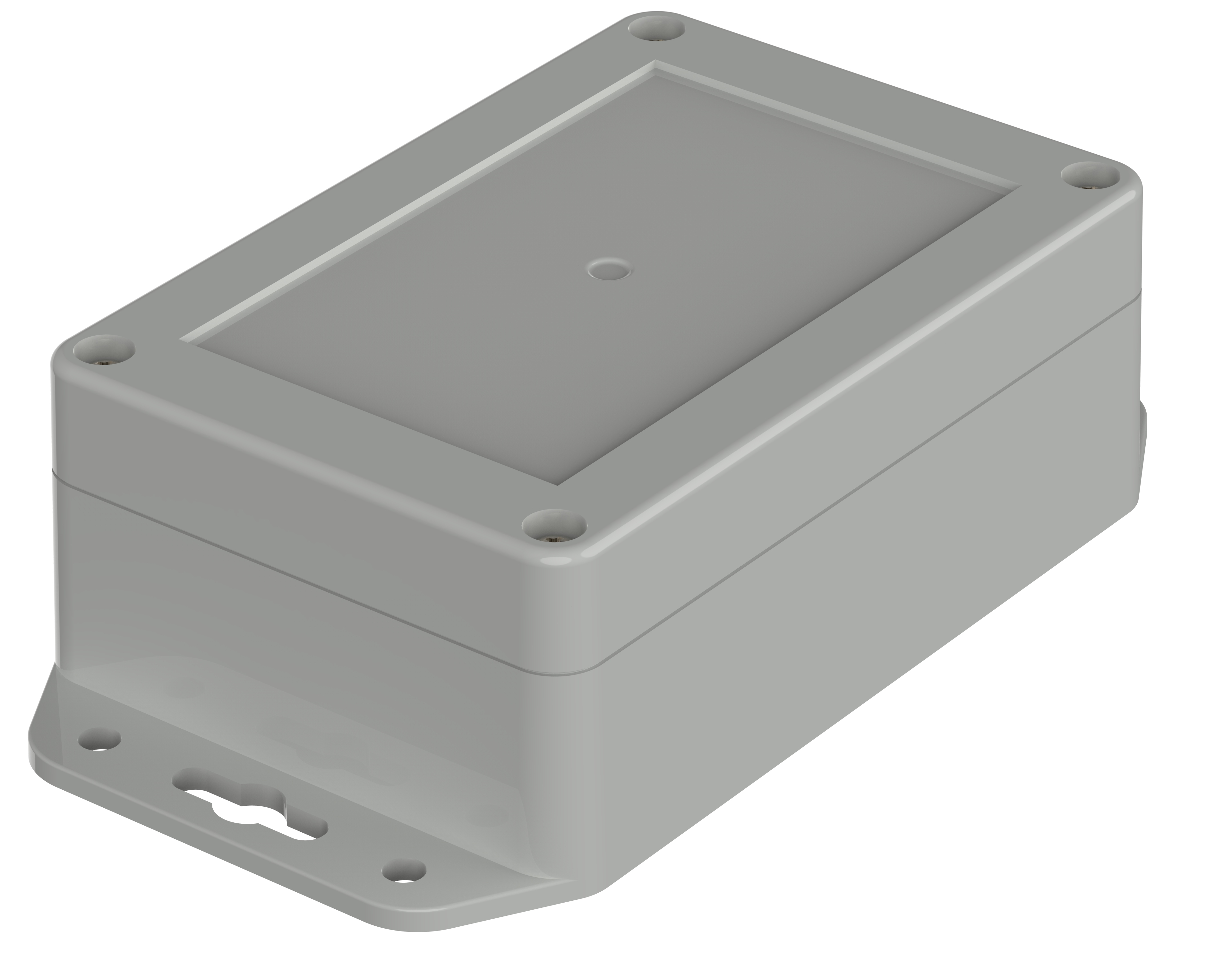 Bopla Euromas X Series Light Grey ABS Enclosure, IP66, IP68, IK07, Flanged, Light Grey Lid, 120 x 80 x 45.2mm