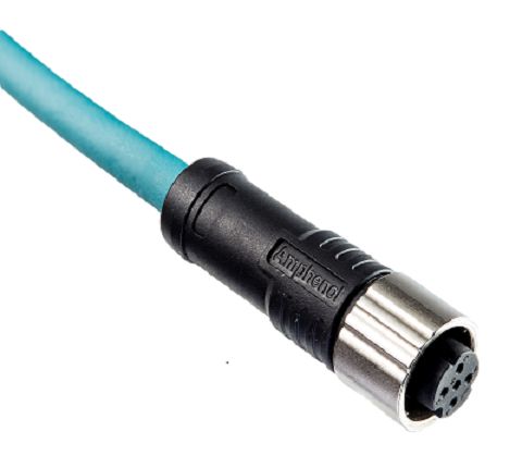 Amphenol Industrial Circular Connector, 8 Contacts, Panel, Miniature Connector, Plug, Male, IP68, X-LOK Series