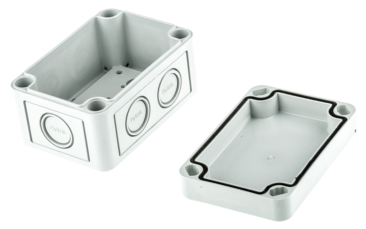 Spelsberg TK PC Series Grey Polycarbonate Junction Box, IP66, 94 x 65 x 57mm