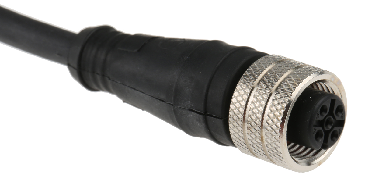 Brad from Molex Female 4 way M12 to Unterminated 4 way Free End Sensor Actuator Cable, 10 m